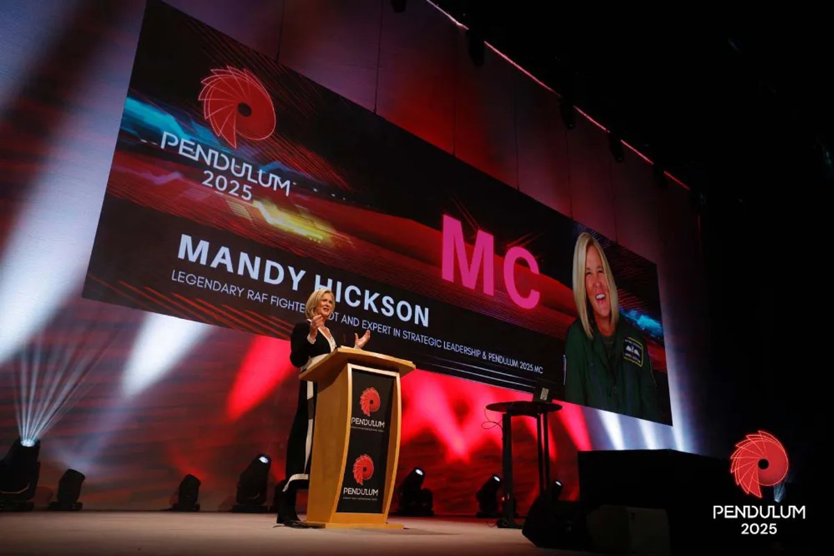 Mandy Hickson on Stage at Pendulum 2025