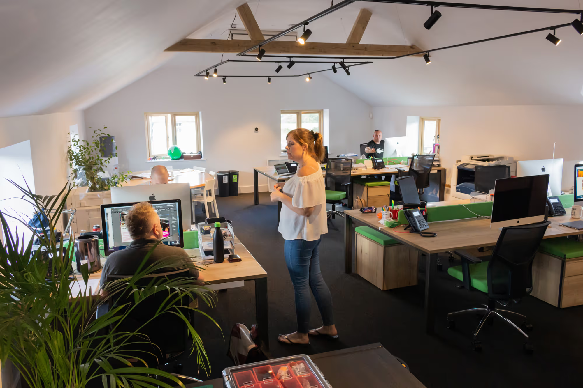 The Silverback office at Central barn, inside