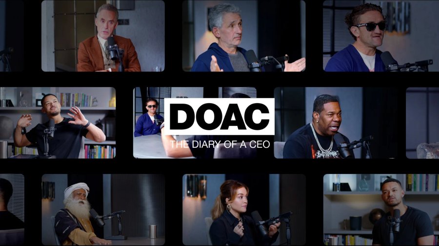 Steven Bartlett masonry grid of Diary of a CEO images
