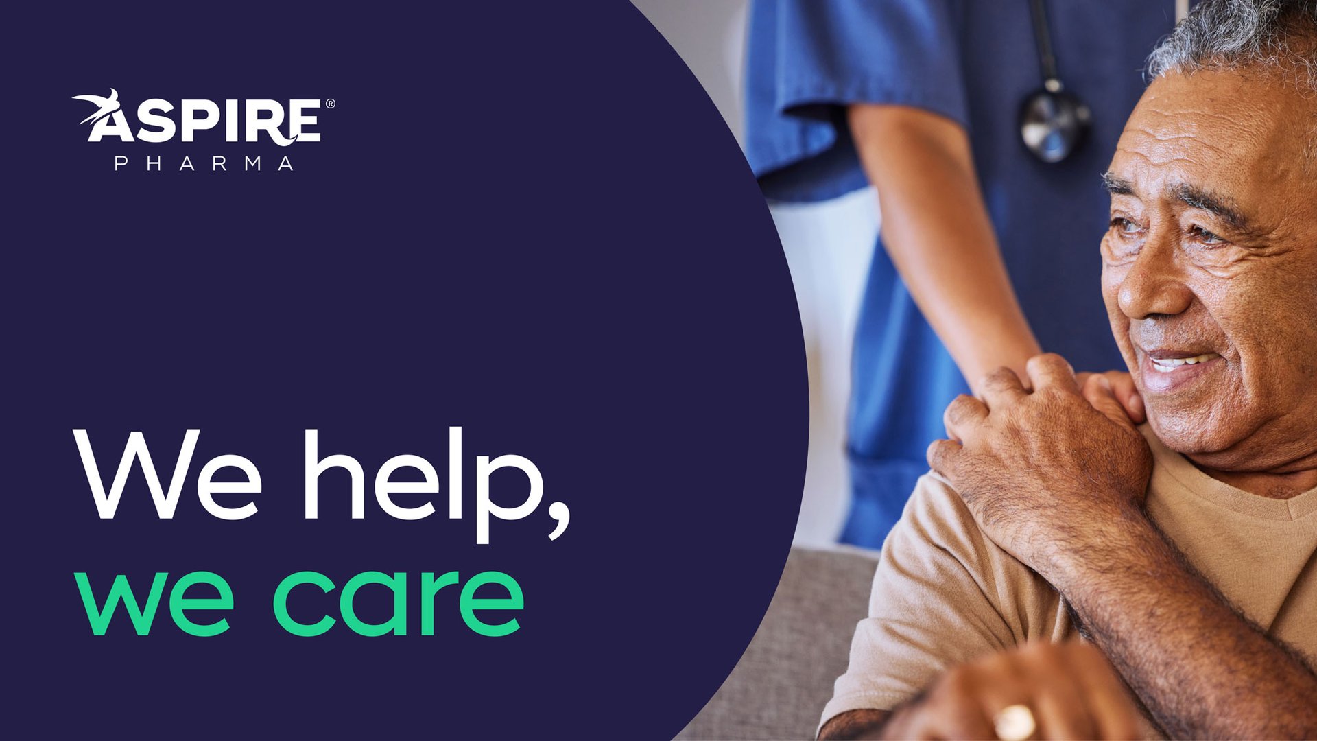 A title slide for Aspire Pharma