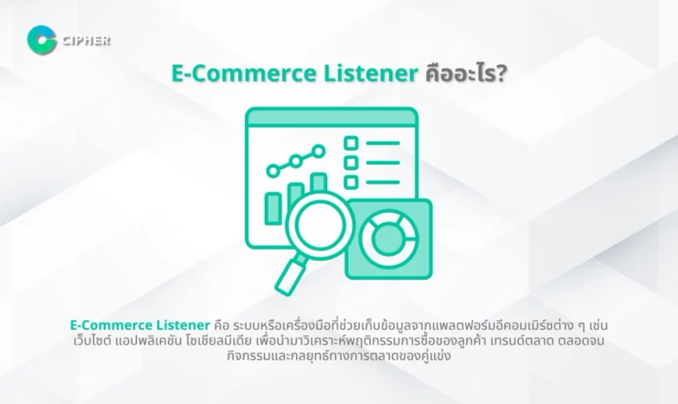 5 วิธีใช้ E-Commerce Listener - E-Commerce Listener คืออะไร?