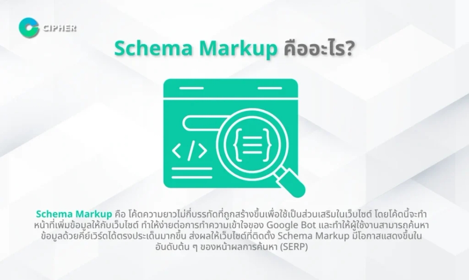 Schema Markup คืออะไร?