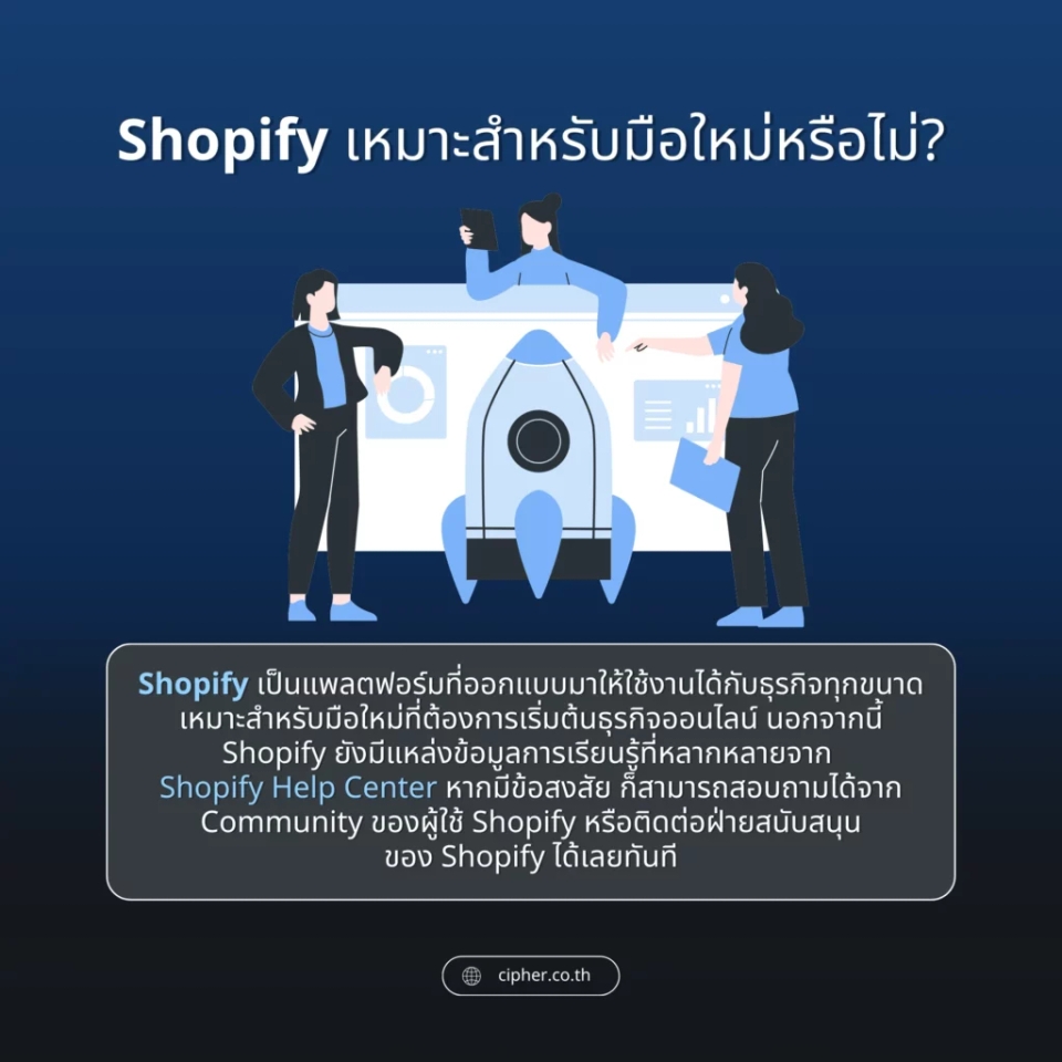 Shopify เหมาะสำหรับมือใหม่หรือไม่