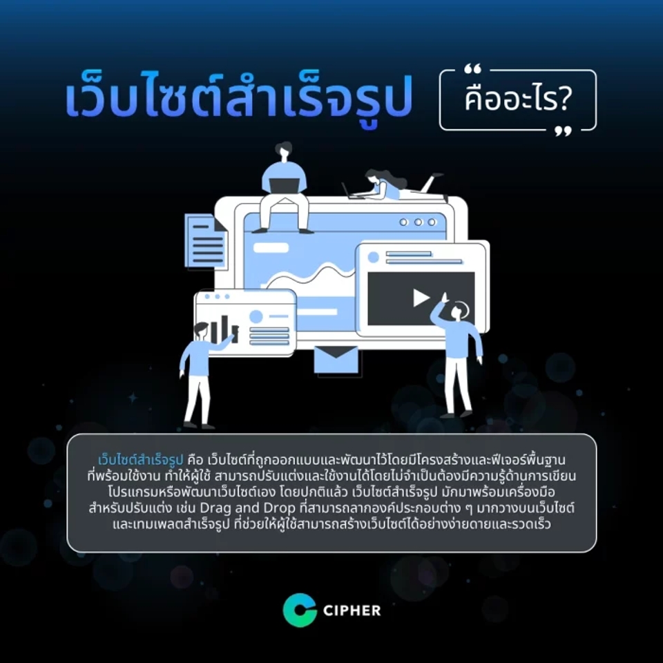 เว็บไซต์สำเร็จรูป คืออะไร