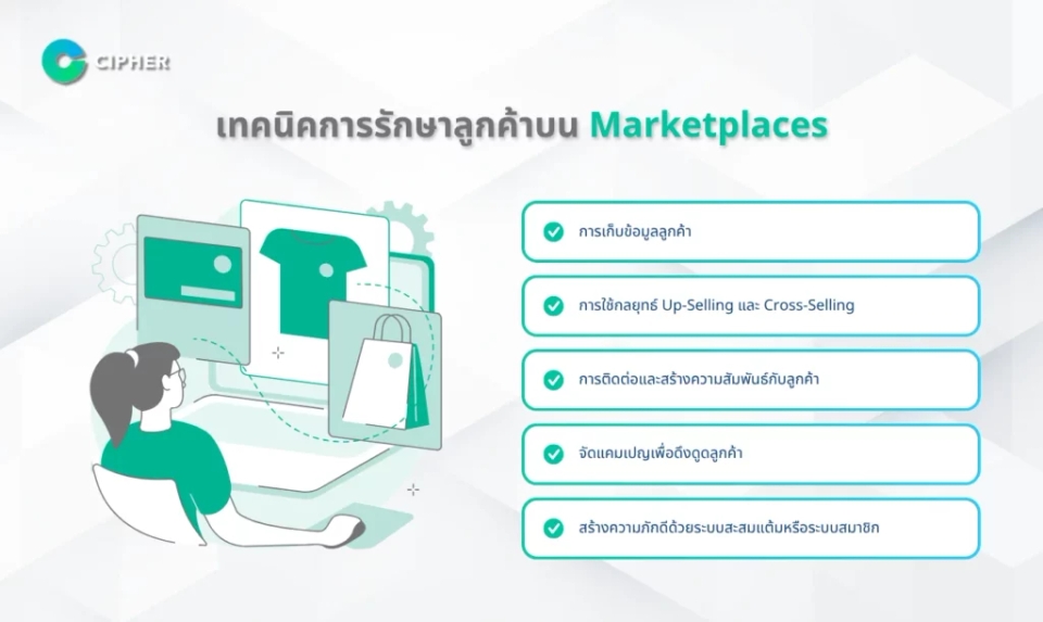 บริษัทรับทำระบบ Marketplace - เทคนิคการรักษาลูกค้าบน Marketplaces