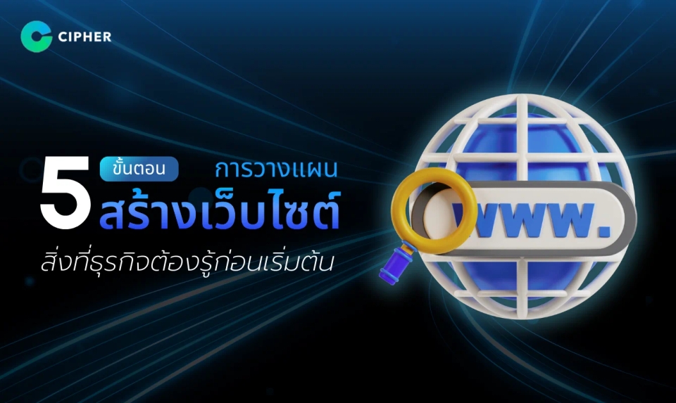 5 ขั้นตอนการวางแผนสร้างเว็บไซต์ สิ่งที่ธุรกิจต้องรู้