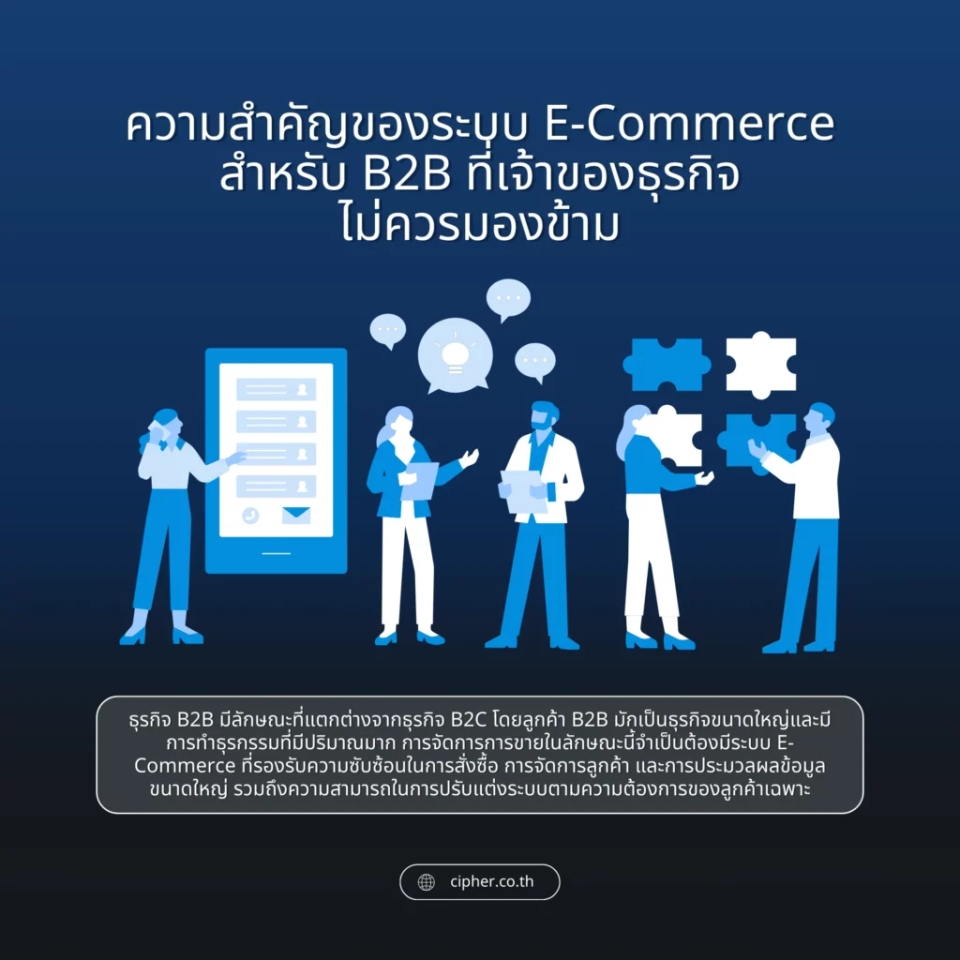 ความสำคัญของระบบ E-Commerce สำหรับ B2B