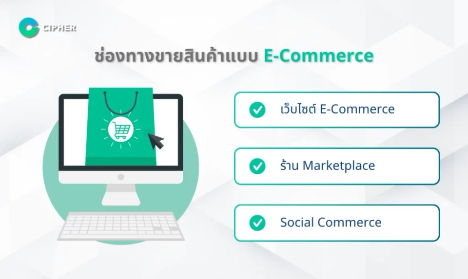 เครื่องมือ E-Commerce Listener - ช่องทางขายสินค้าแบบ E-Commerce
