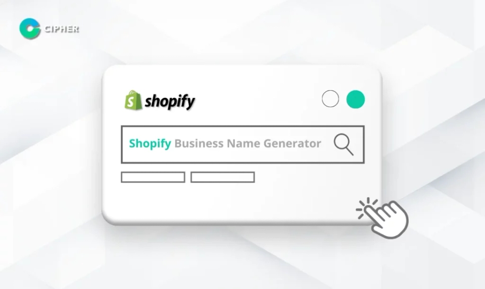 การเลือกชื่อร้าน - Shopify Business Name Generator