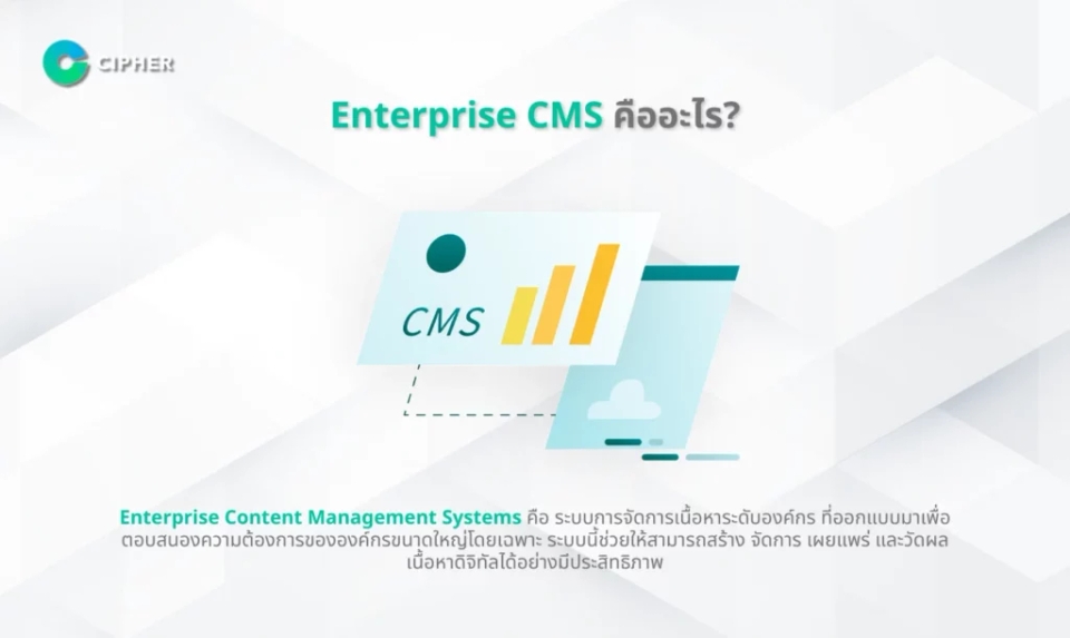 Enterprise CMS เลือกยังไง - Enterprise CMS คือ