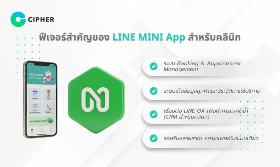LINE MINI App สำหรับคลินิก