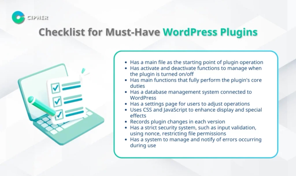 Checklist for Must-Have WordPress Plugins