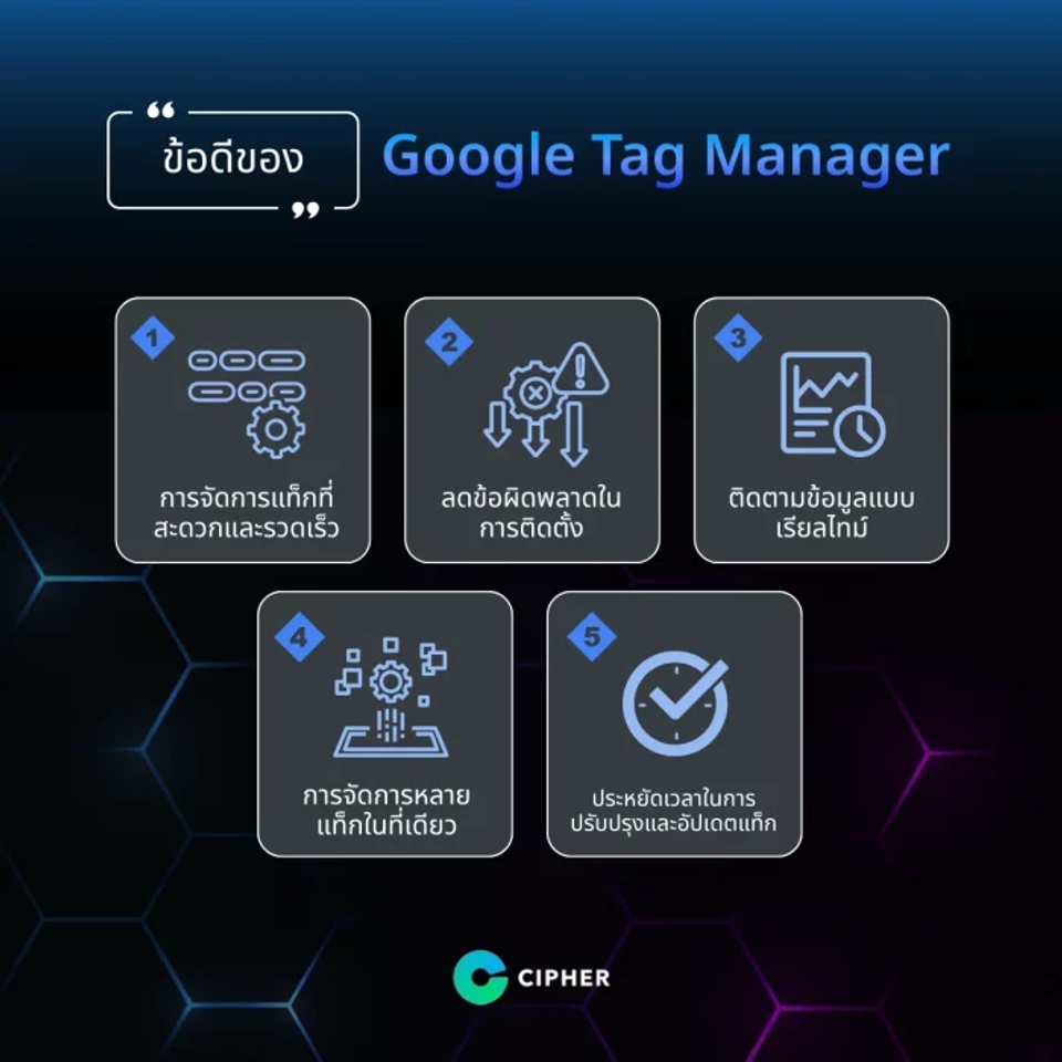 ข้อดีของ Google Tag Manager
