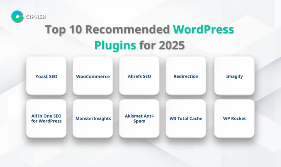 Custom WordPress Plugins - Top 10 Recommended WordPress Plugins for 2025
