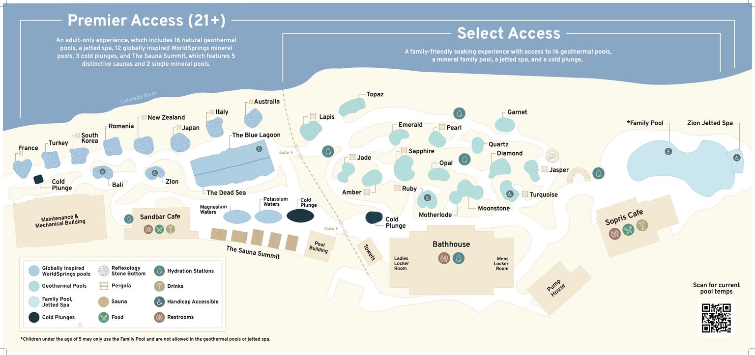 Map of Iron Mountain Hot Springs