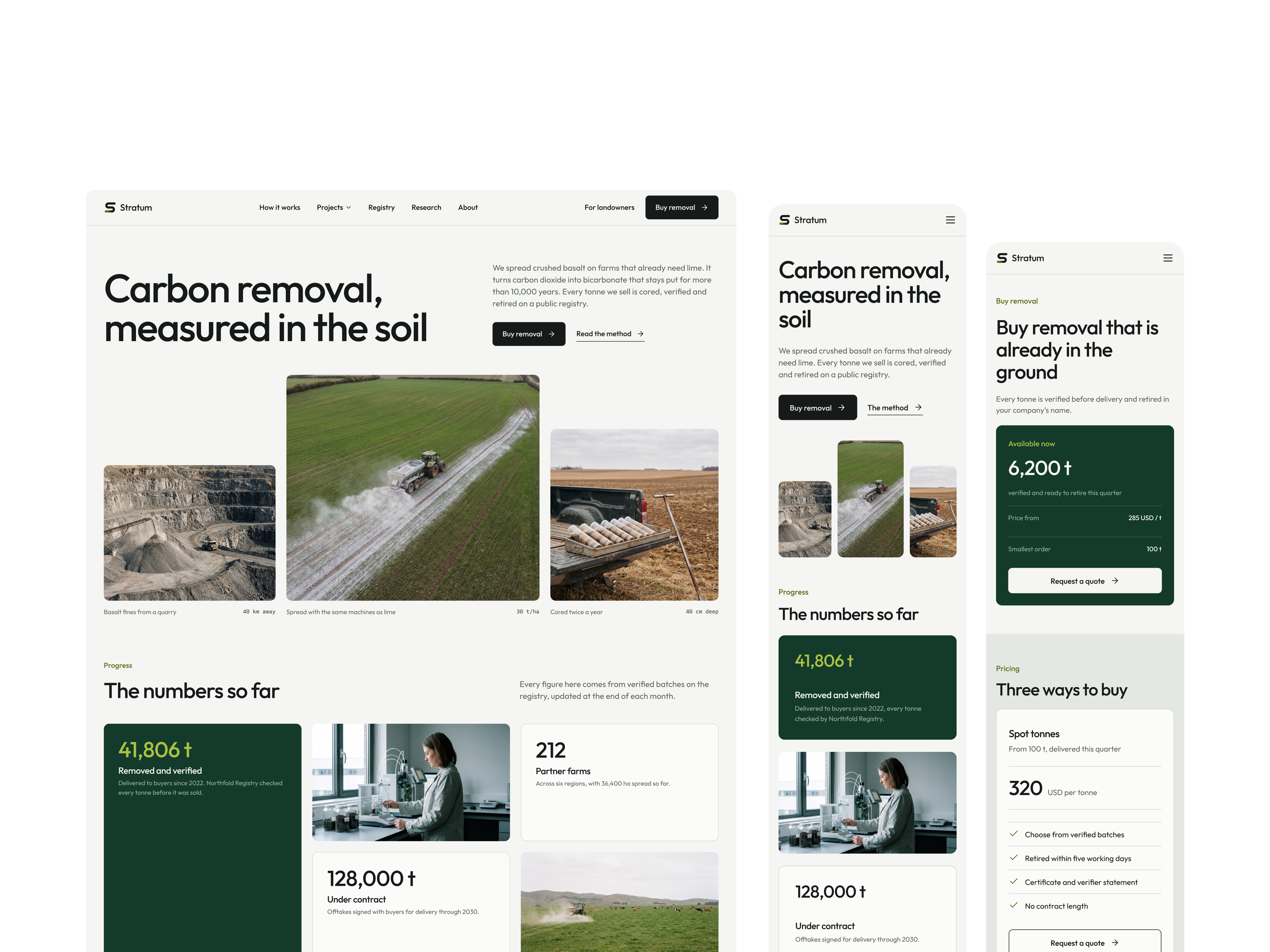 Stratum template preview