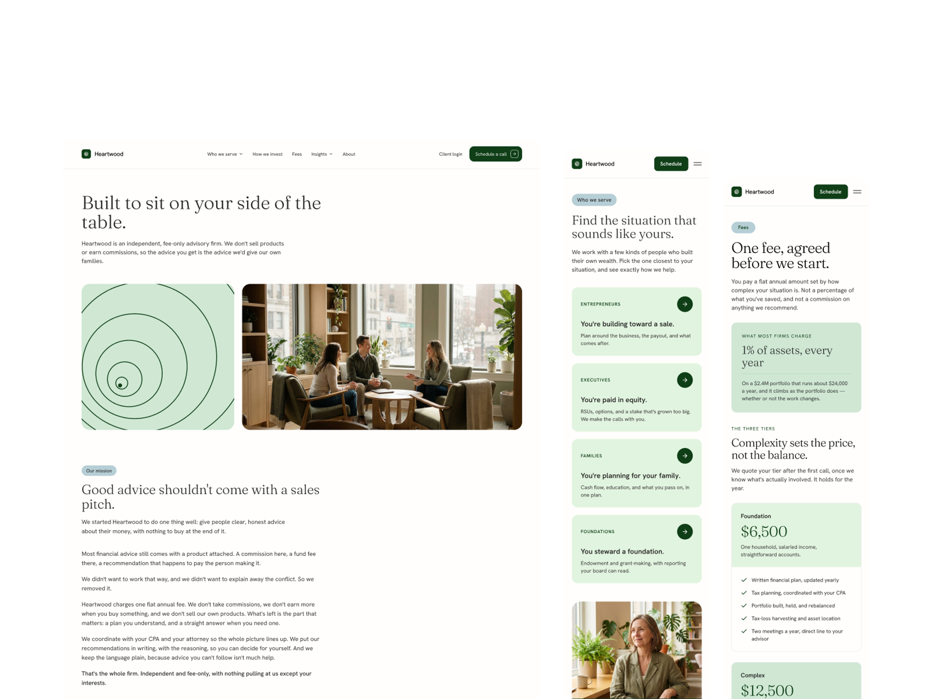 Heartwood template pages