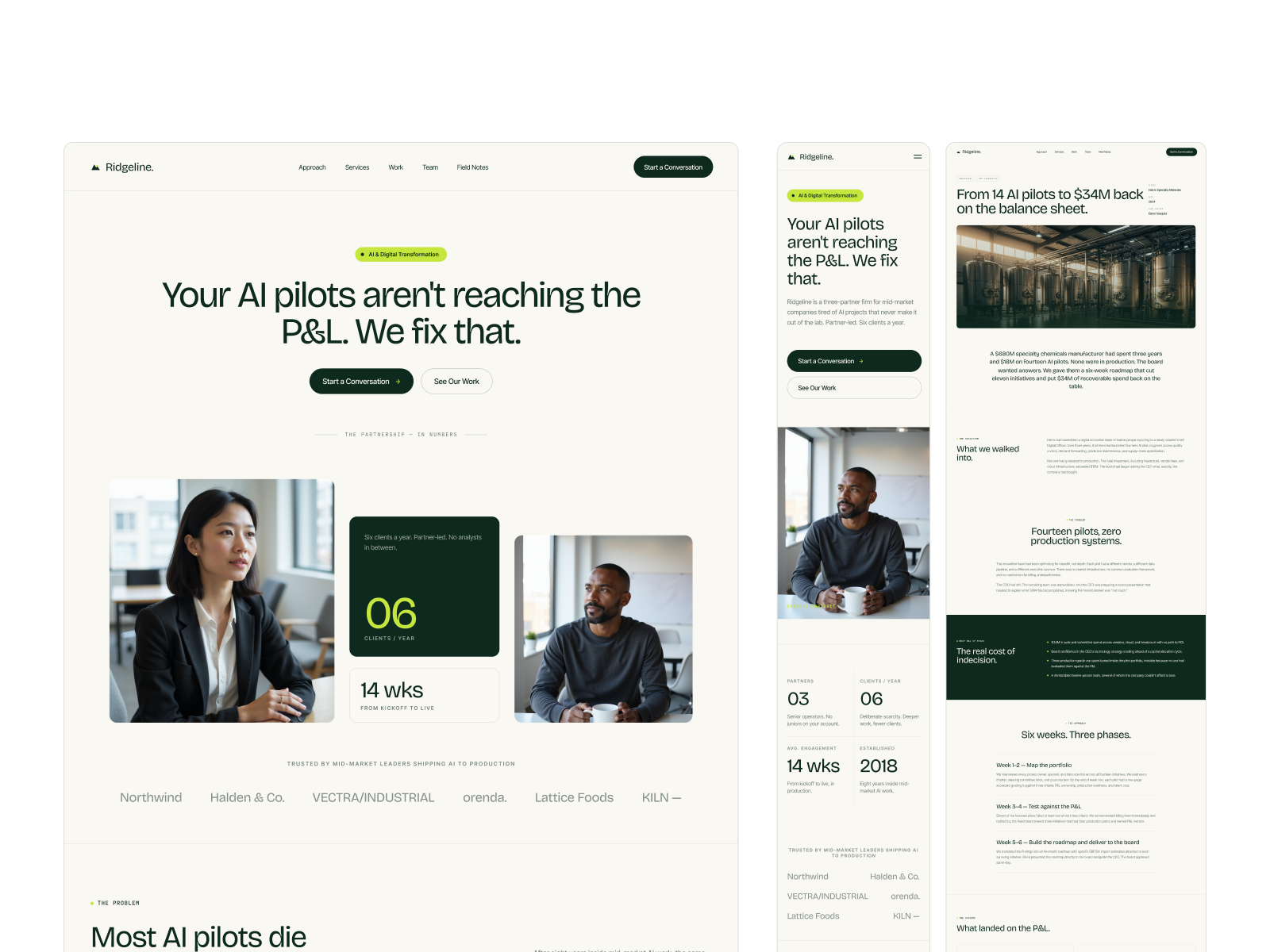 Ridgeline template preview