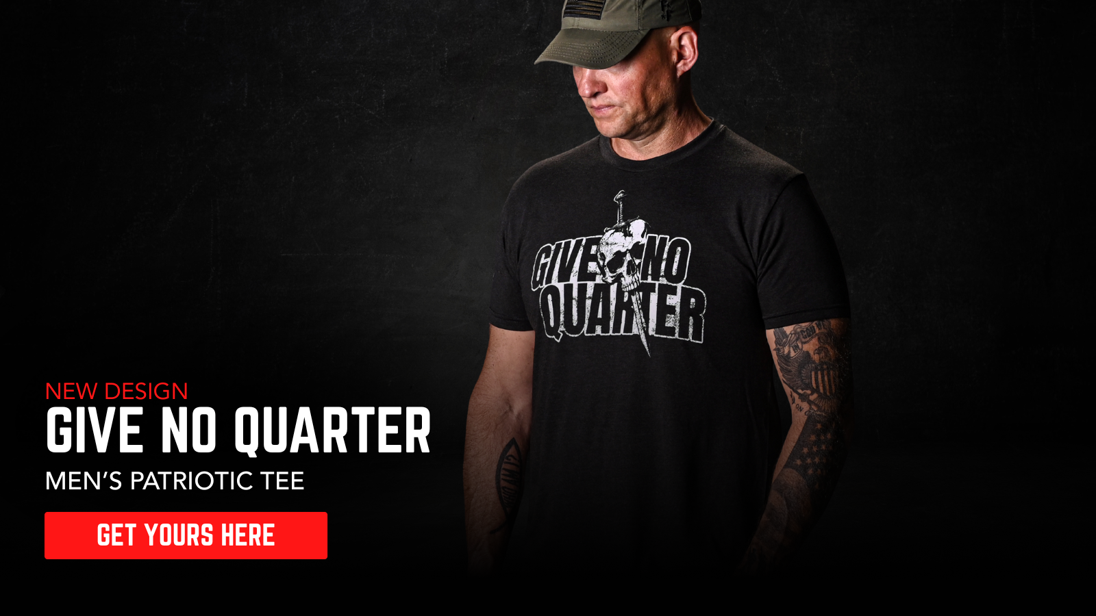 Men's Give No Quarter - New Design Available Now
