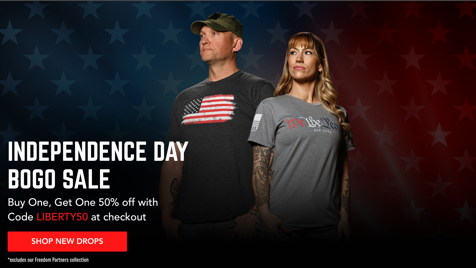 Independence Day BOGO Sale! Use Code LIBERTY50.
