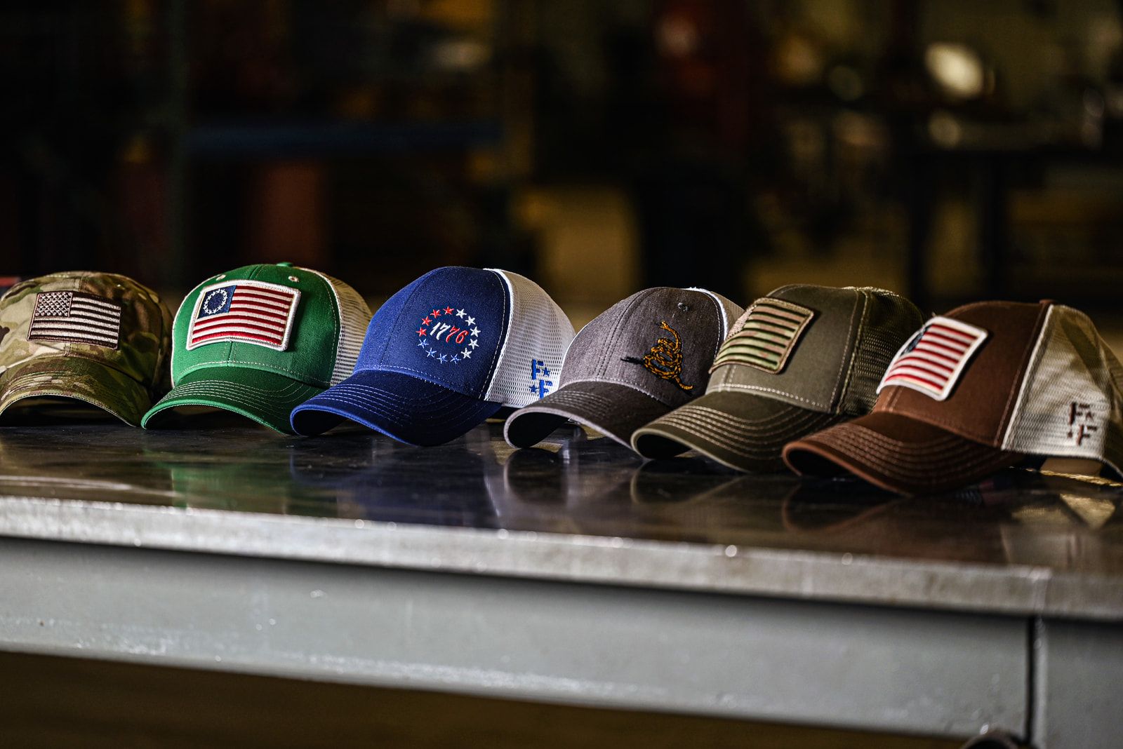 American made cheap fitted hats