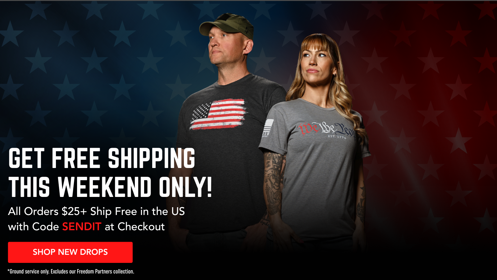 Spend $25, Get Free US Shipping With Code SENDIT