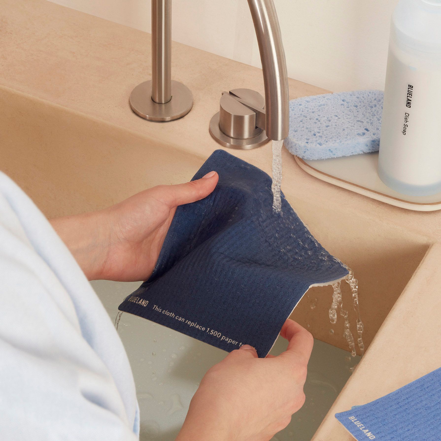  Swedish Wholesale Swedish DishCloths for Kitchen- 10 Pack  Reusable Paper Towels Washable - Eco Friendly Cellulose Sponge Microfiber Dish  Cloths - Kitchen Essentials - Blue : Health & Household