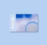 Blueland digital gift card against solid blue background