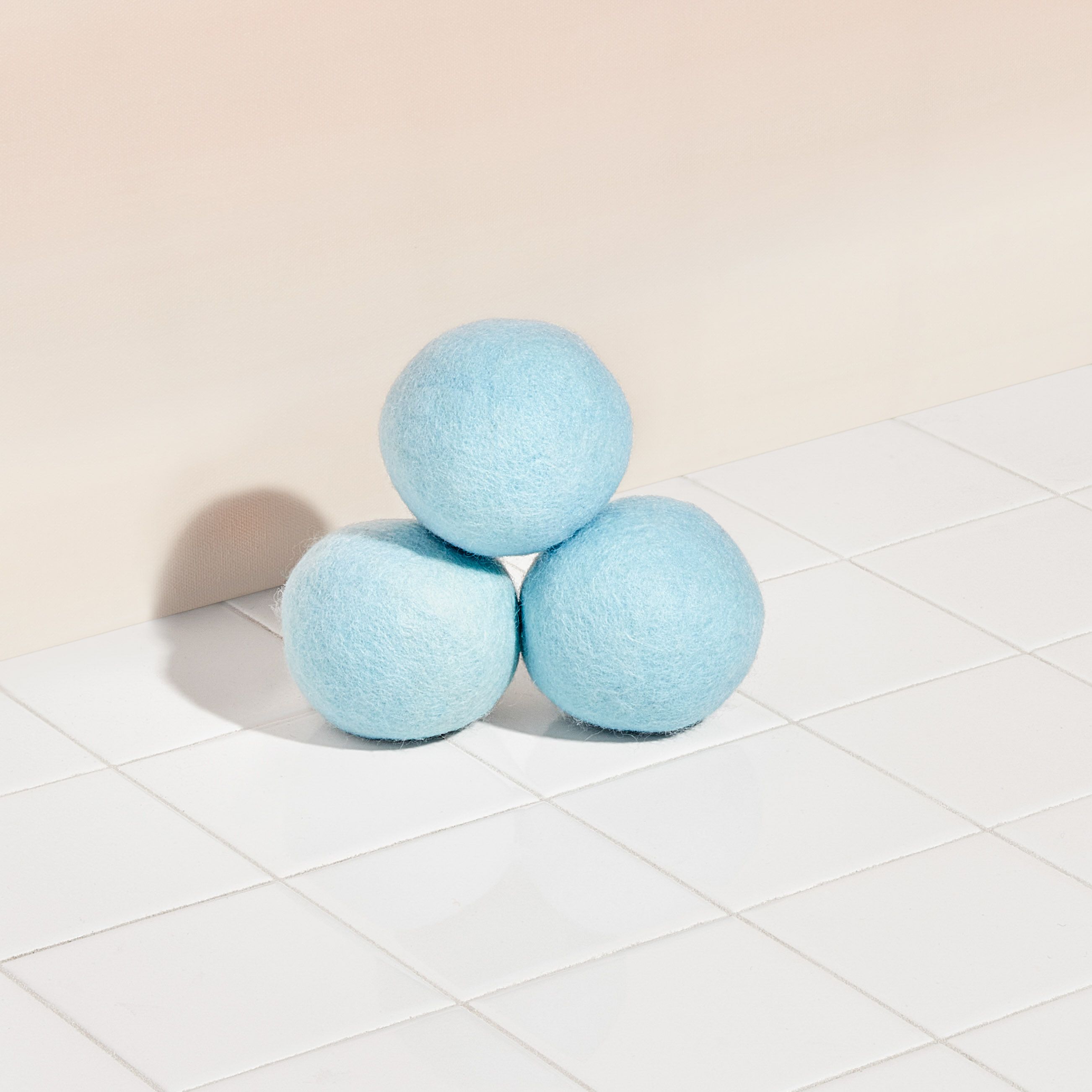 4x Blue PVC Reusable Dryer Balls Laundry Washing Drying Fabric Softener Ball GL 