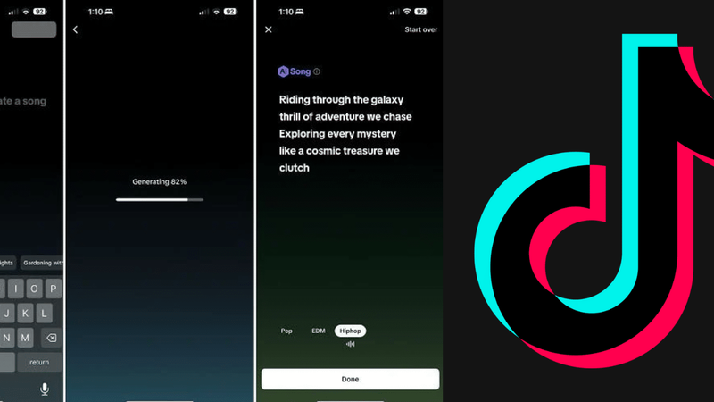TikTok’s new AI song generation process