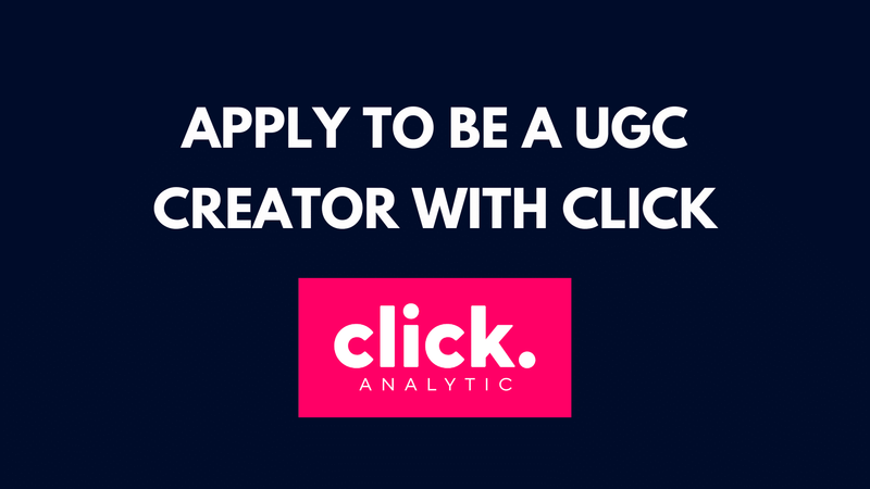 Apply to be a UGC creator with Click