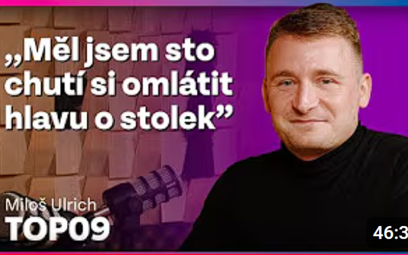 Z debaty o manželství pro všechny mi bylo stydno, říká předseda TOP Týmu