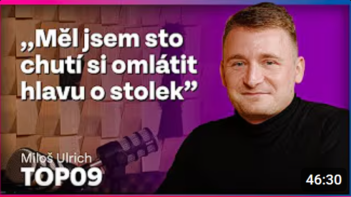 Z debaty o manželství pro všechny mi bylo stydno, říká předseda TOP Týmu