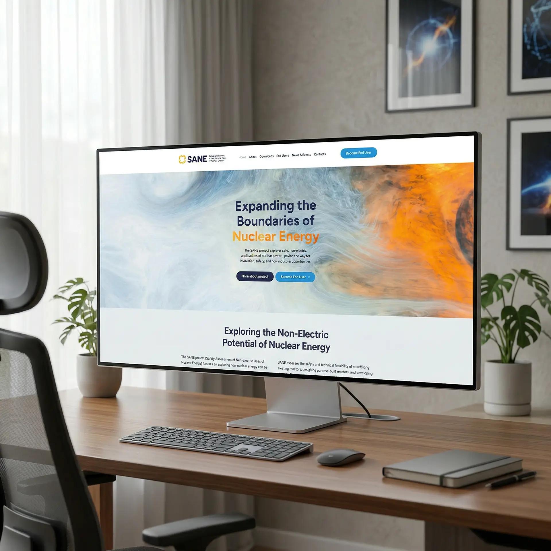 Webdesign projektu SANE.