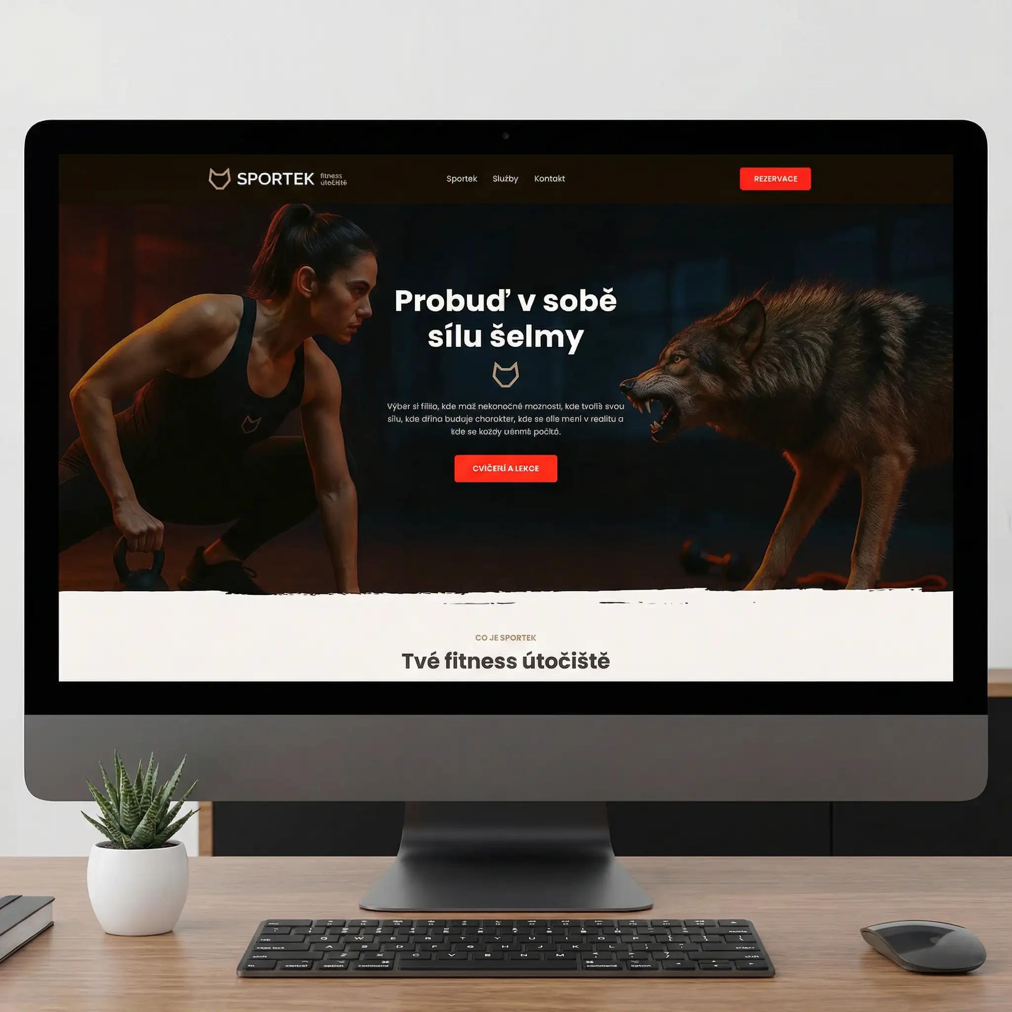 Webdesign fitness SPORTEK.