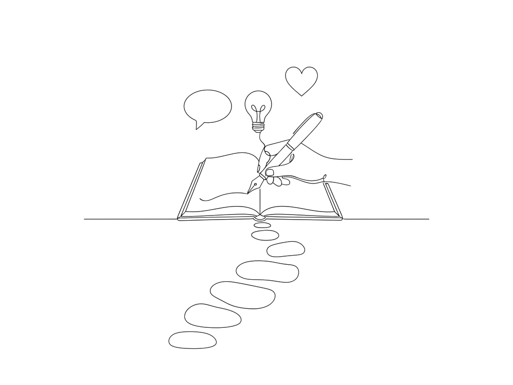 Tvorba příběhu v sedmi krocích — ilustrace