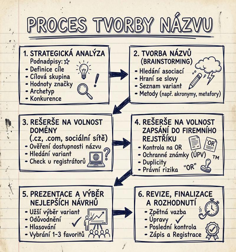 Brand naming — ukázka výstupu