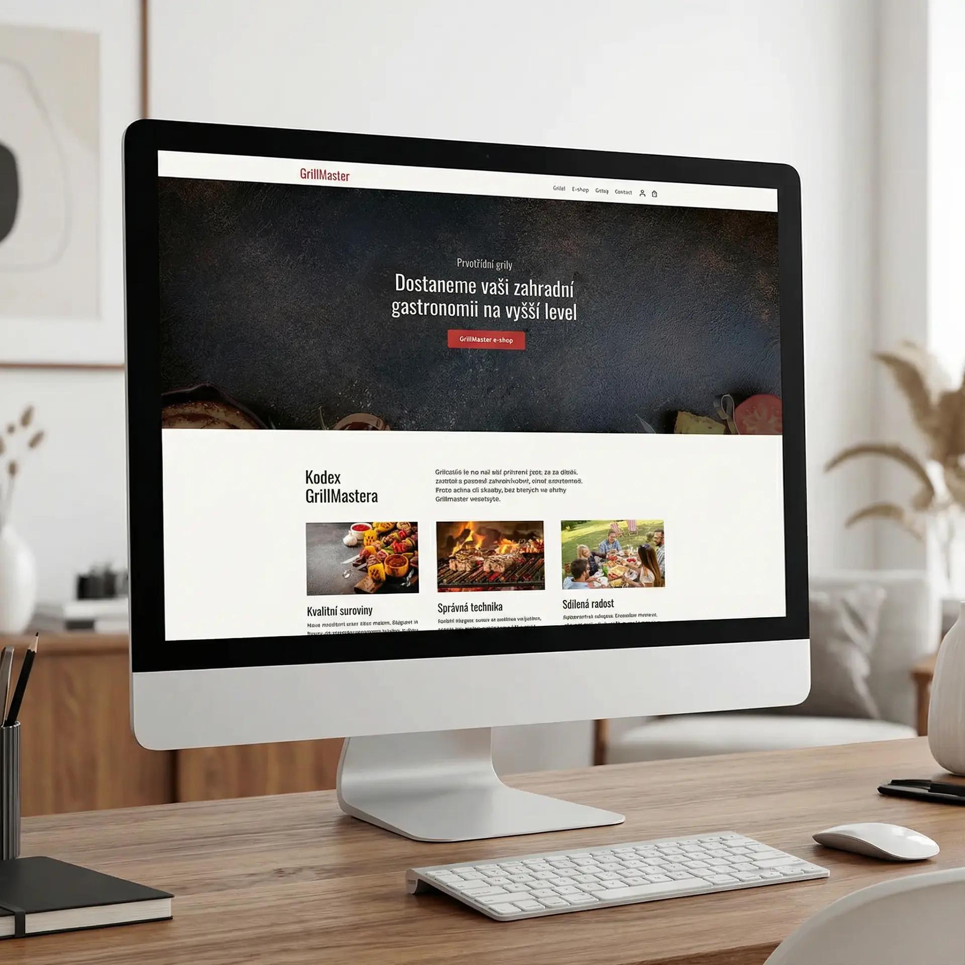 Webdesign, e-shop a prodejní trychtýř GrillMaster.