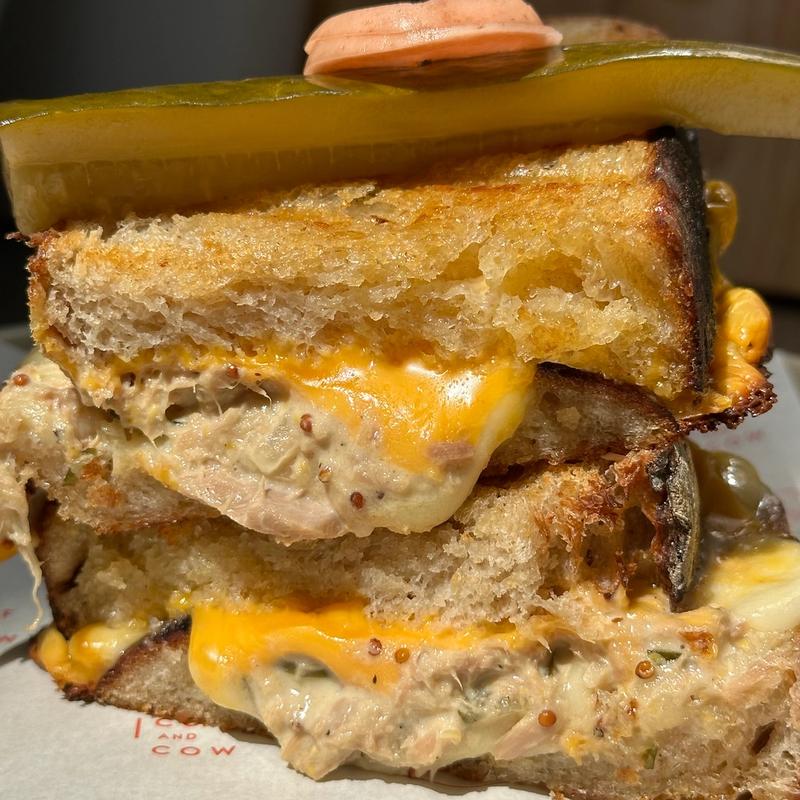 Classic Tuna Melt Grilled Cheese Sandwich