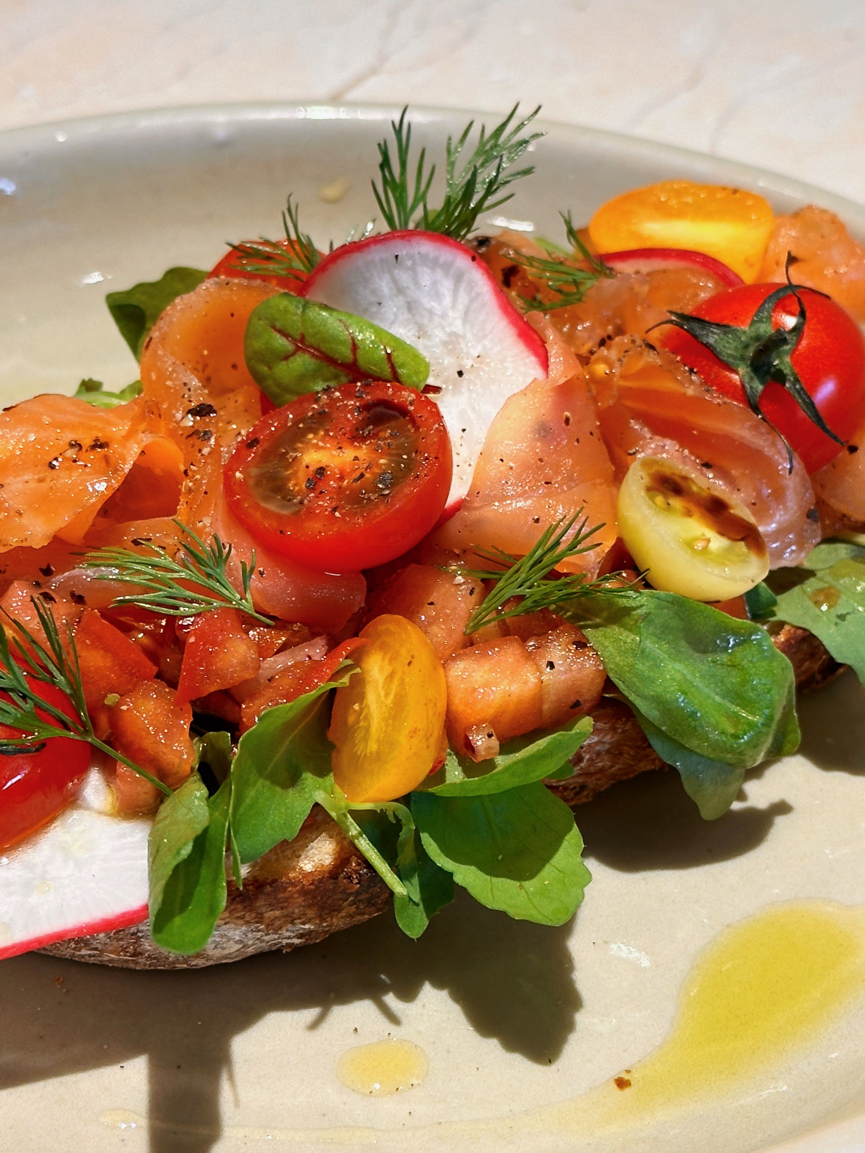 Bruschetta Smoked Salmon Toast