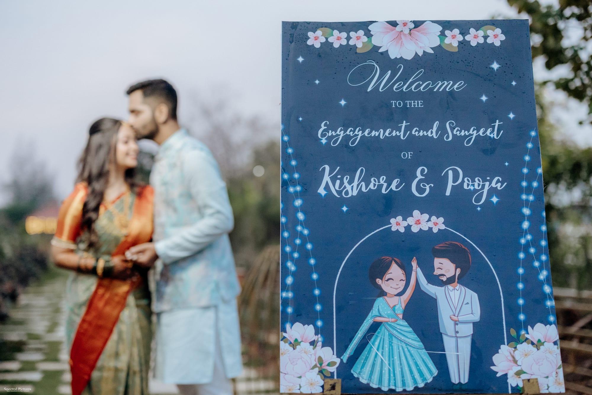 Pooja & Kishore, moment 1