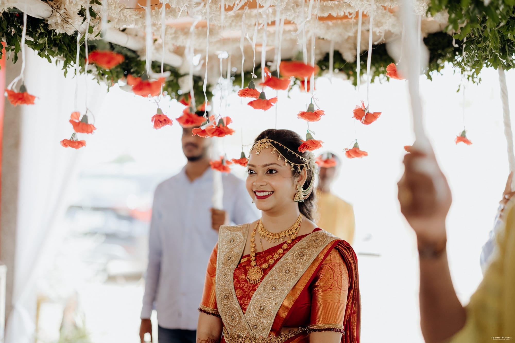 A still moment from Pooja & Kishore's day