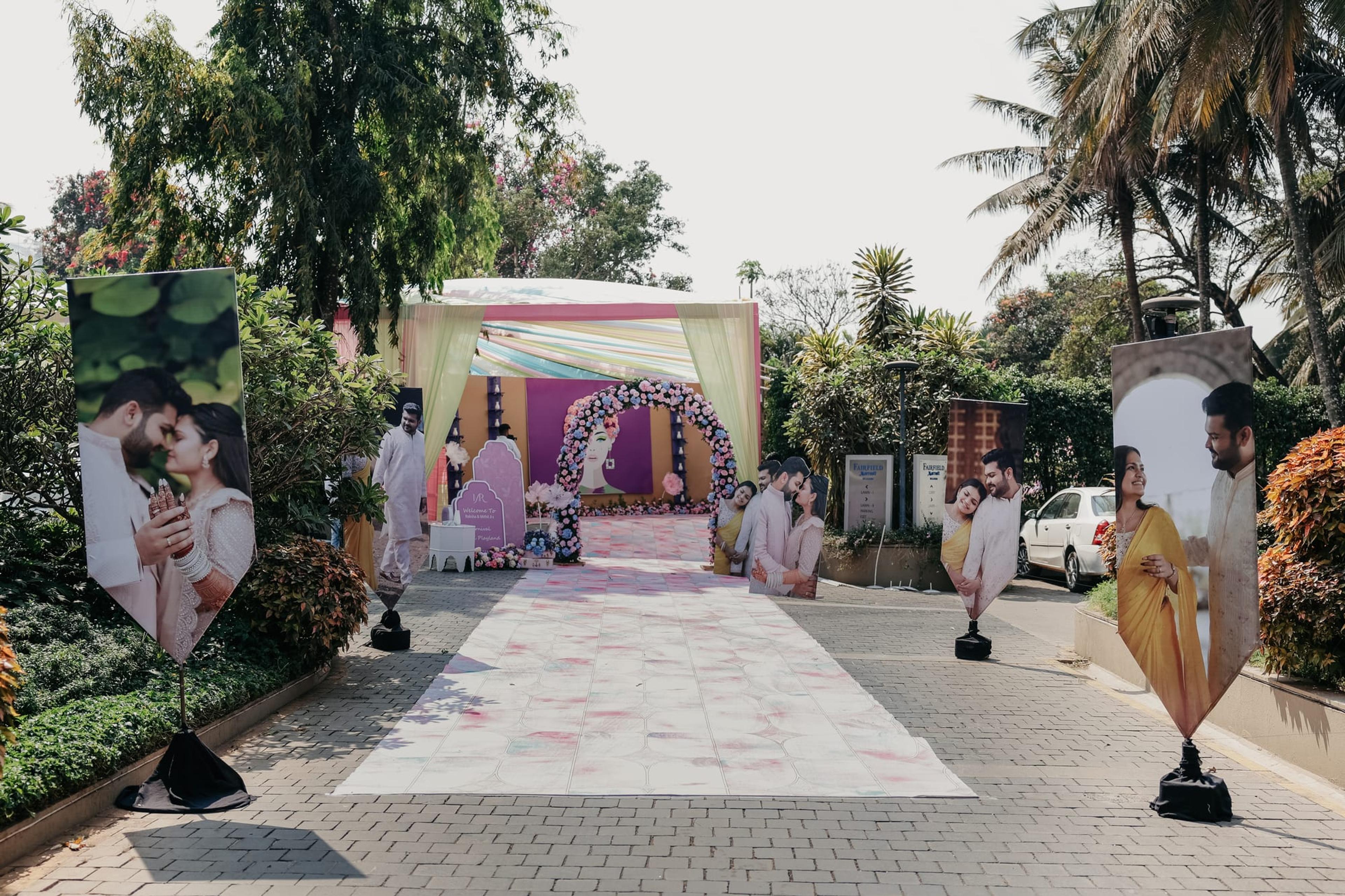 A still moment from Raksha & Mithil's day