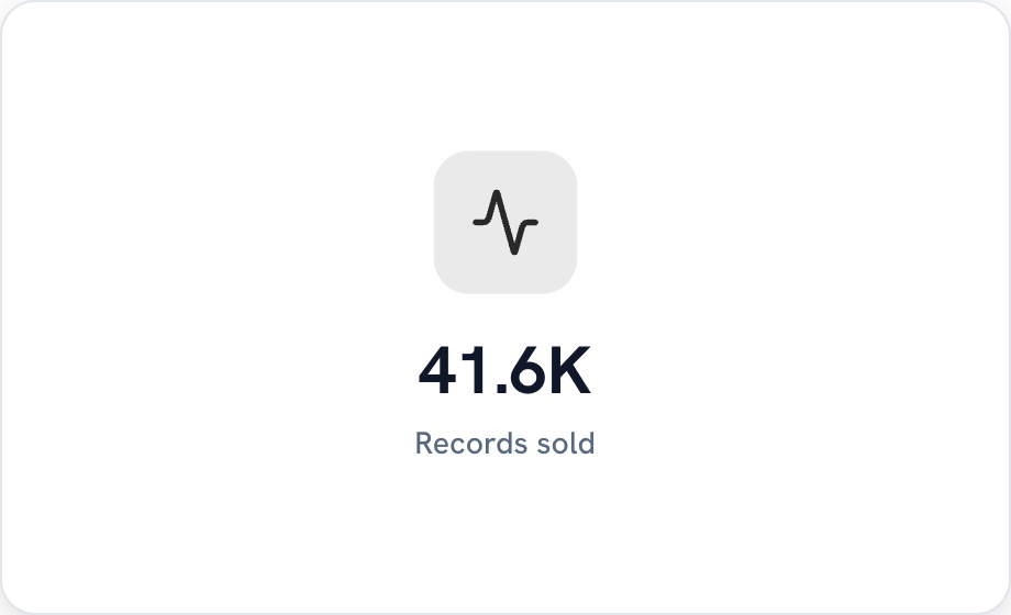 Icon metric card