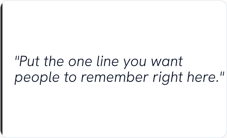 Quote card