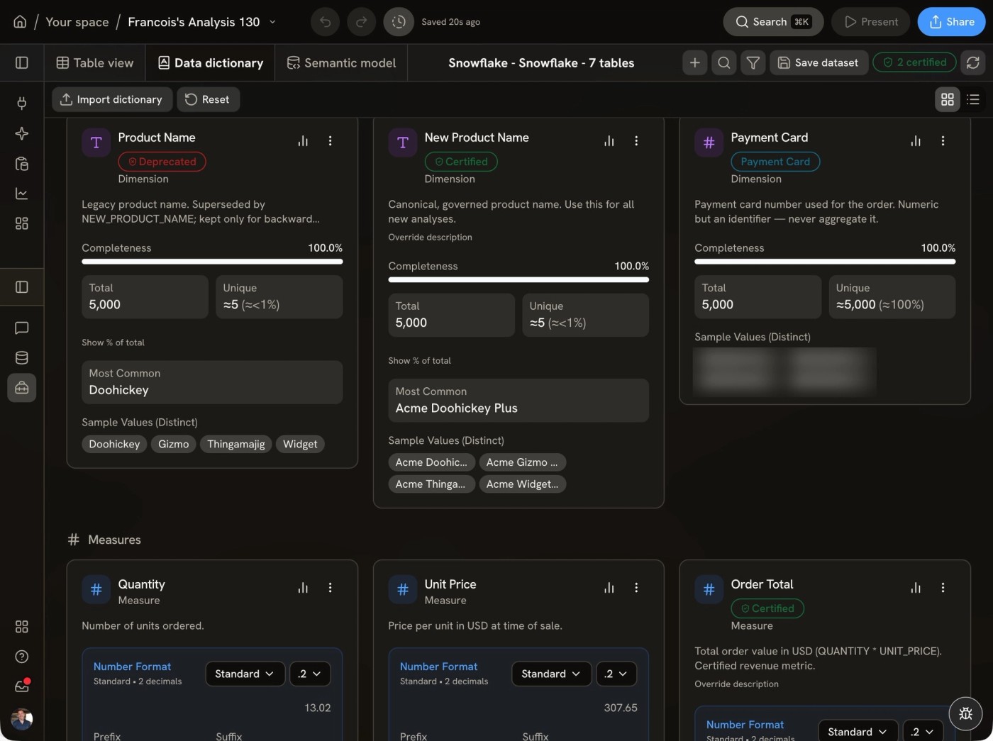 Know which fields to use