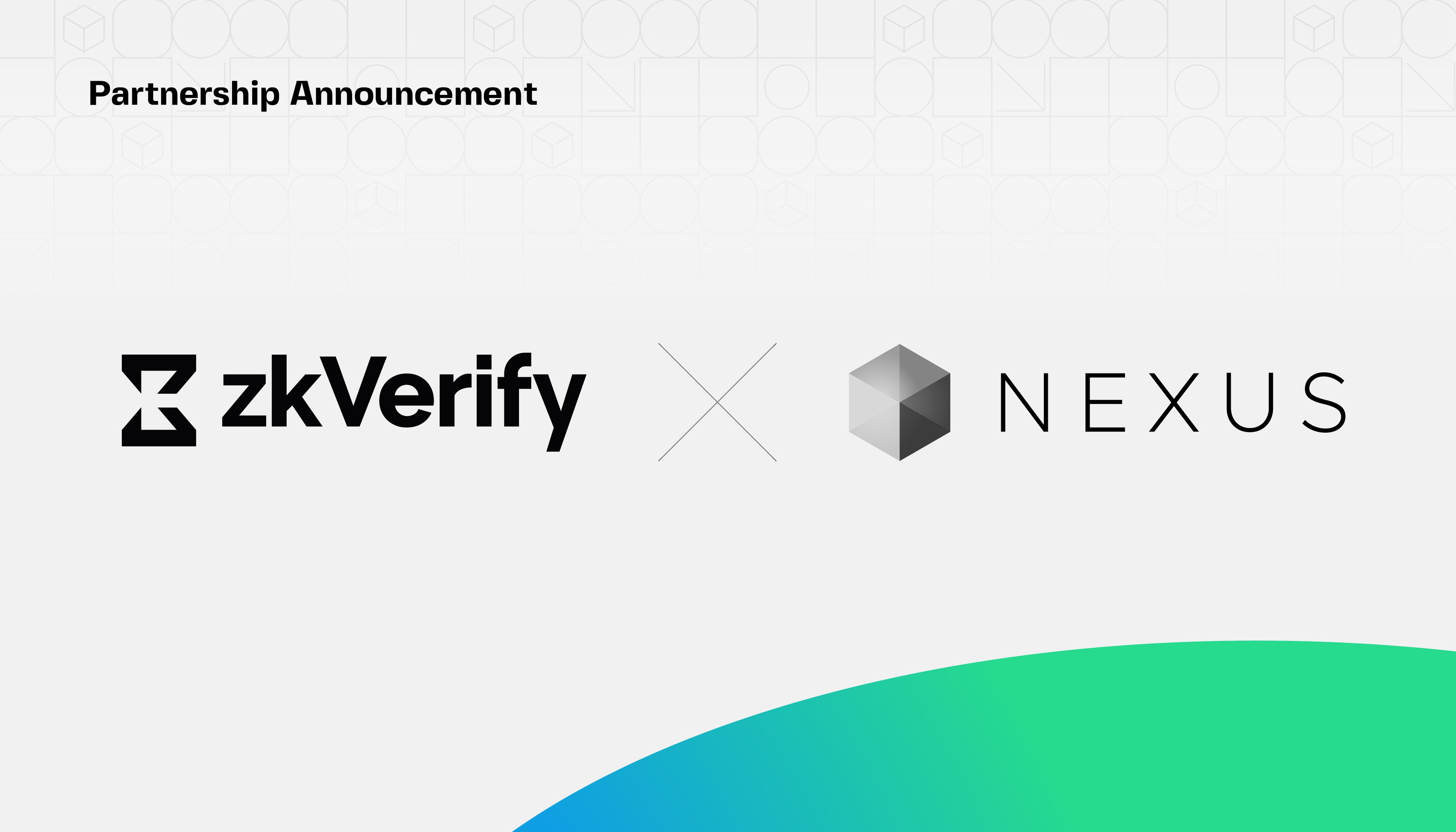 a partnership announcement between zk verify and nexus