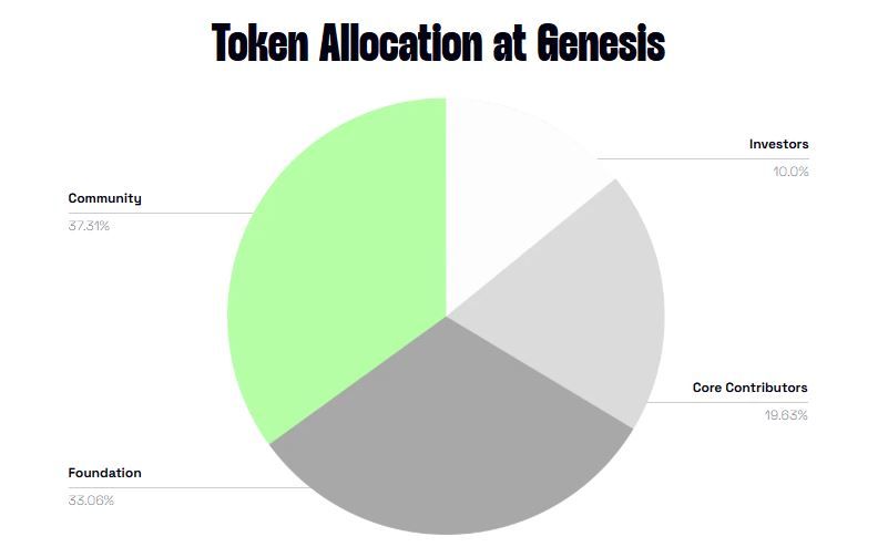 VFY Token Allocation at Genesis