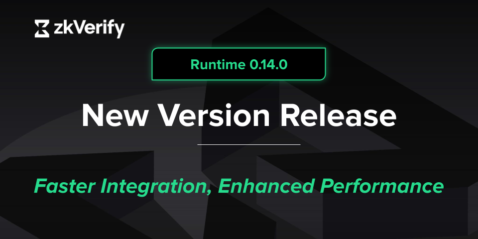 an advertisement for a new version of zkverify