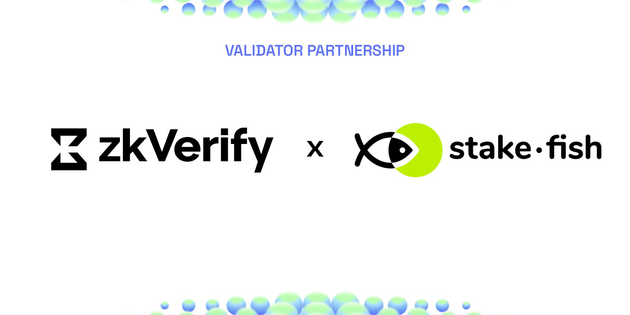 Validator Partnership between zkVerify and stake.fish.